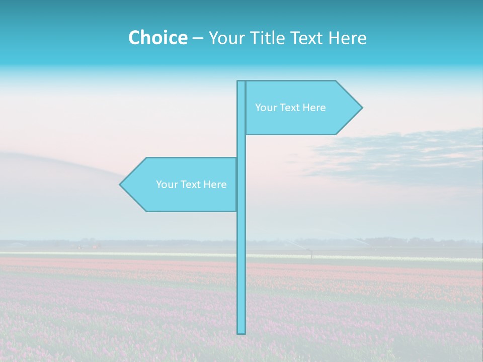 Flower Flower Bed Natural PowerPoint Template