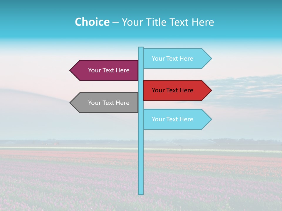 Flower Flower Bed Natural PowerPoint Template
