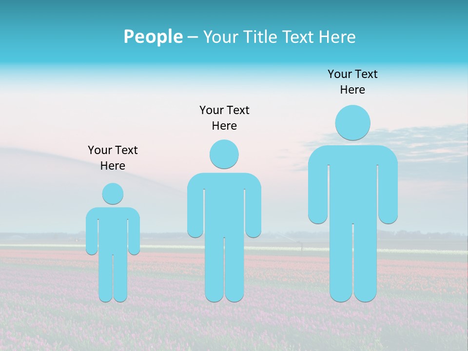 Flower Flower Bed Natural PowerPoint Template