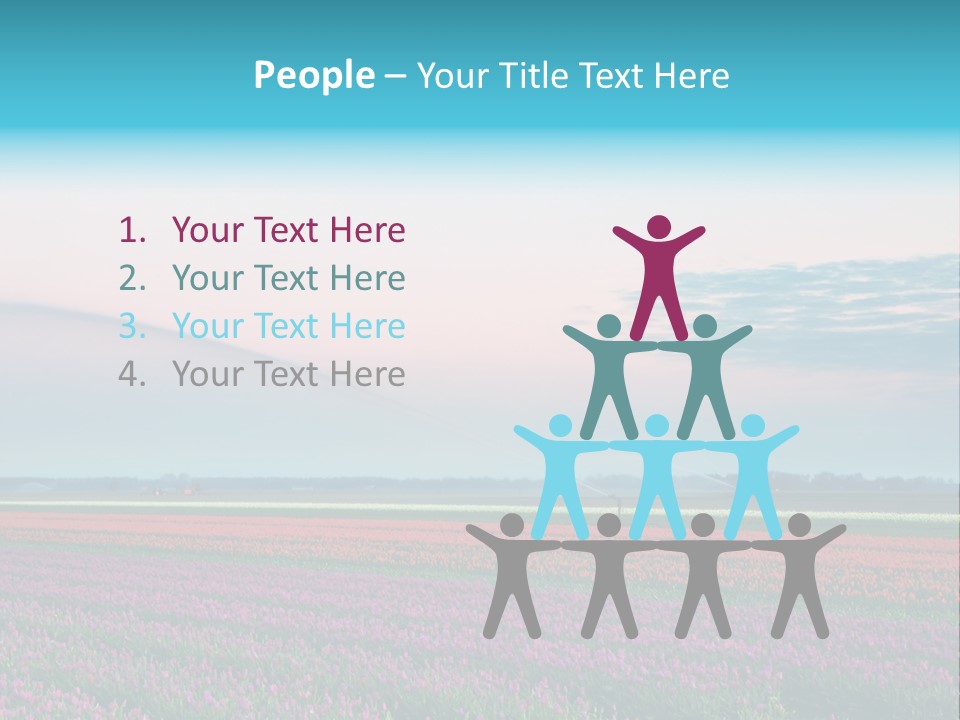 Flower Flower Bed Natural PowerPoint Template