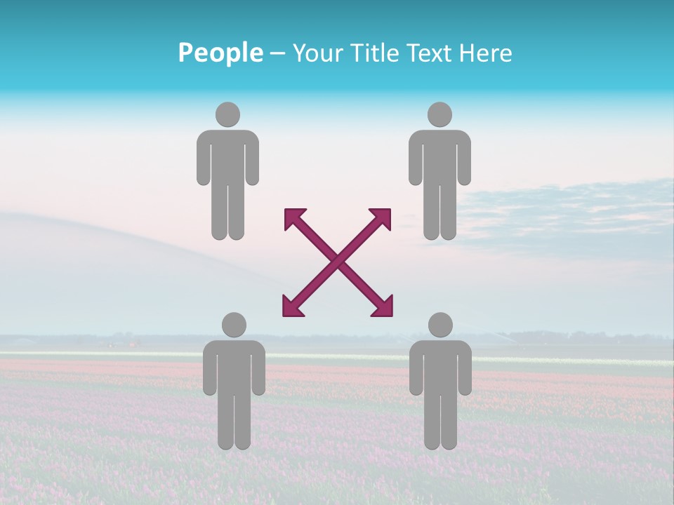 Flower Flower Bed Natural PowerPoint Template