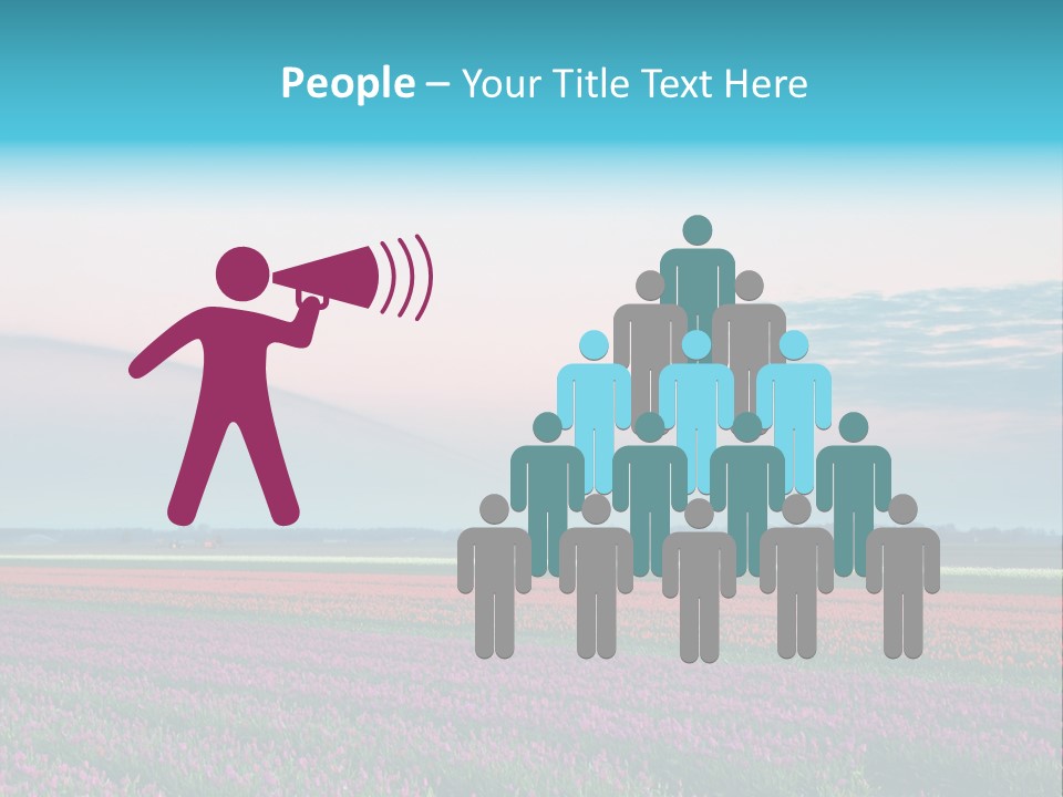 Flower Flower Bed Natural PowerPoint Template