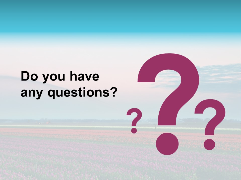 Flower Flower Bed Natural PowerPoint Template