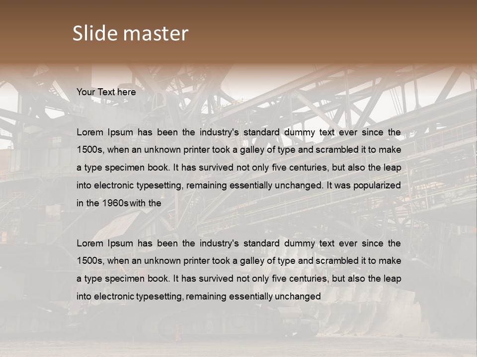 Energy Truck Industrial PowerPoint Template