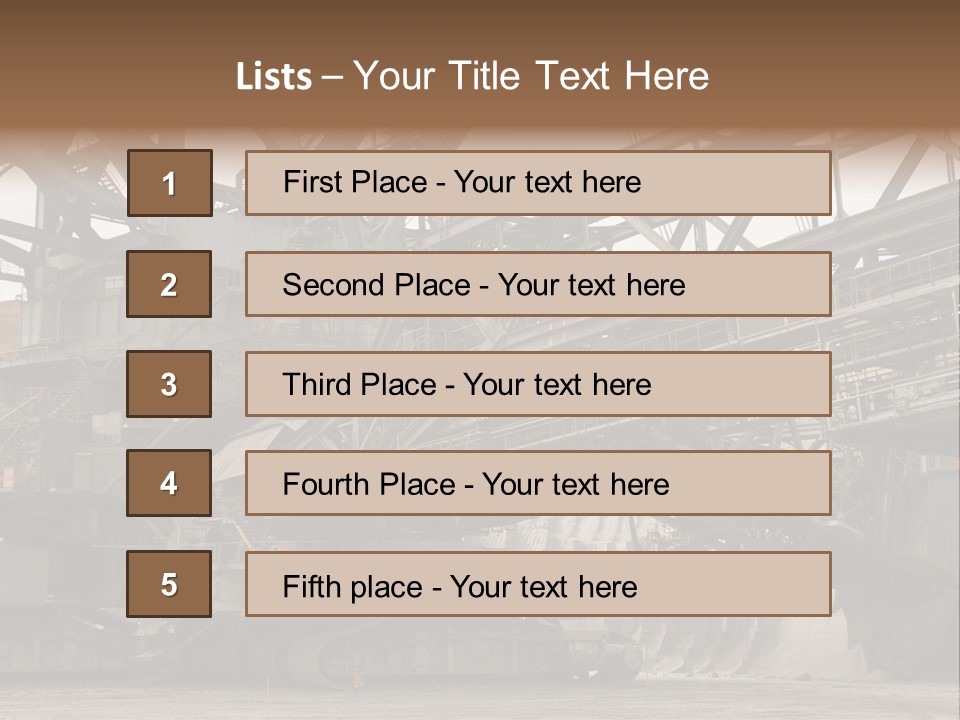 Energy Truck Industrial PowerPoint Template