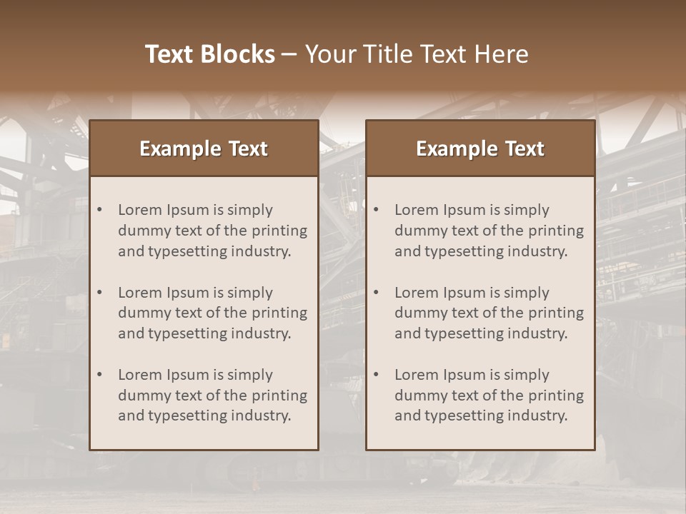 Energy Truck Industrial PowerPoint Template