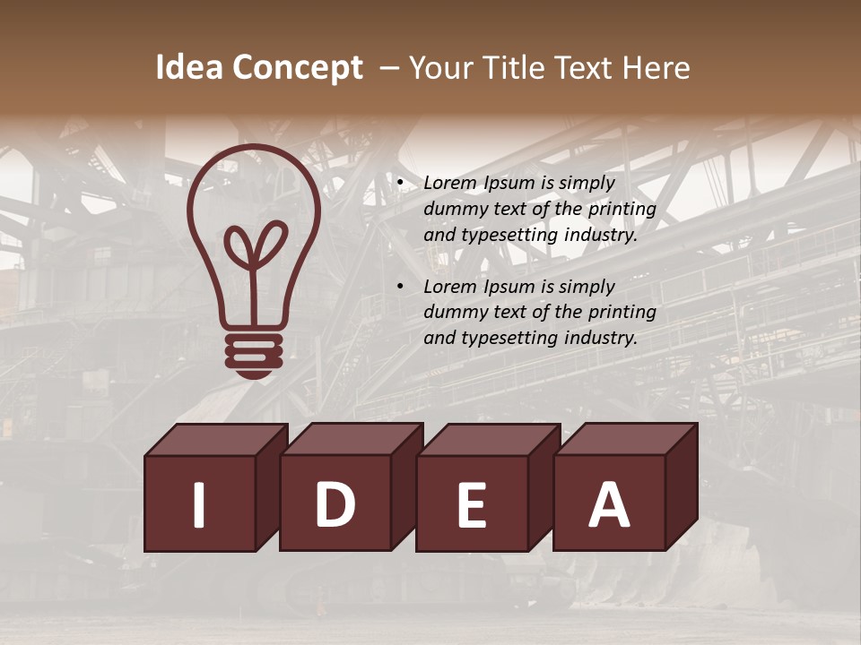 Energy Truck Industrial PowerPoint Template