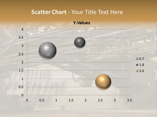 Open Pit Caterpillar Track Tagebau PowerPoint Template