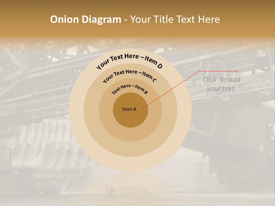 Open Pit Caterpillar Track Tagebau PowerPoint Template