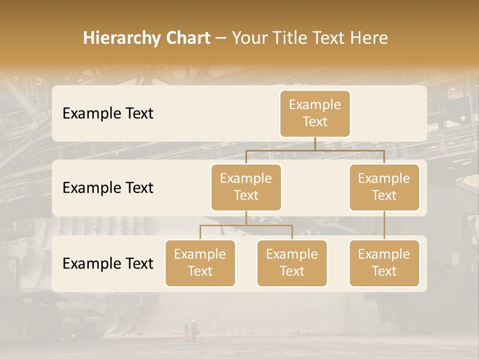 Open Pit Caterpillar Track Tagebau PowerPoint Template