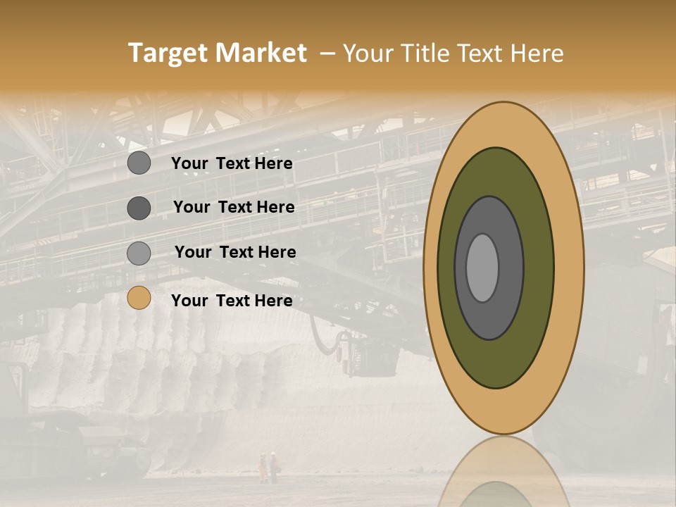 Open Pit Caterpillar Track Tagebau PowerPoint Template