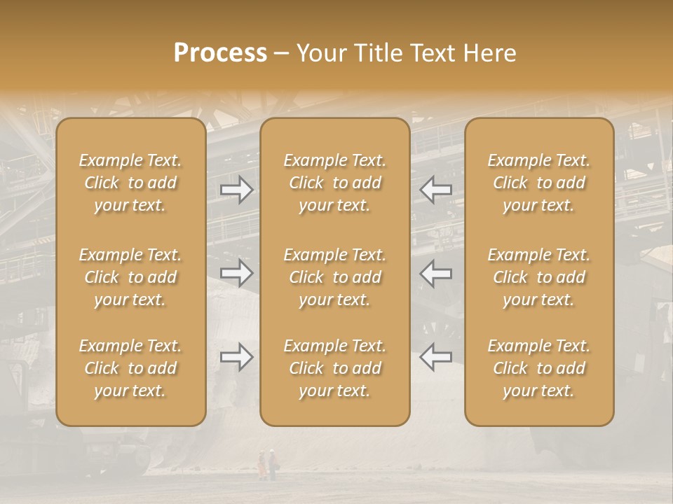 Open Pit Caterpillar Track Tagebau PowerPoint Template
