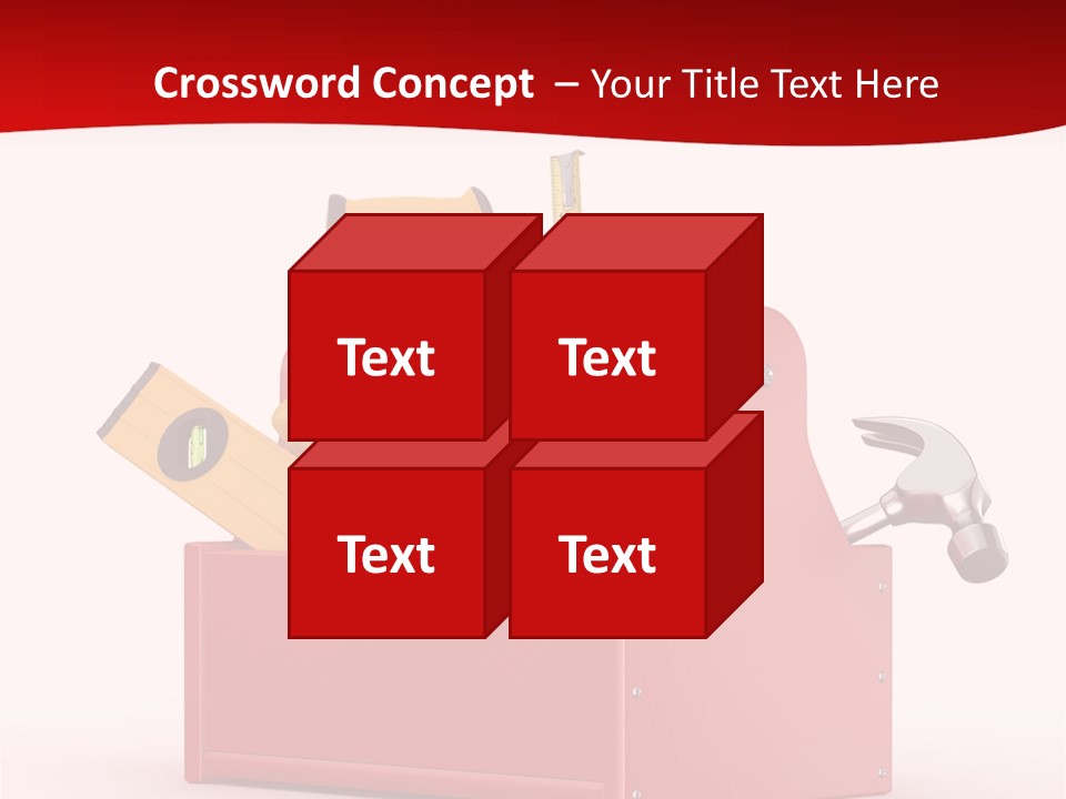 Screwdriver Toolbox Tape PowerPoint Template
