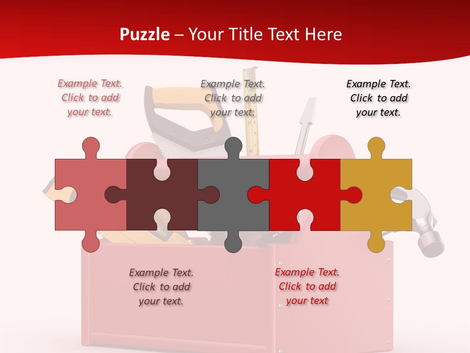 Screwdriver Toolbox Tape PowerPoint Template