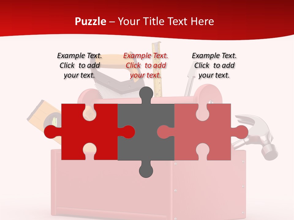 Screwdriver Toolbox Tape PowerPoint Template