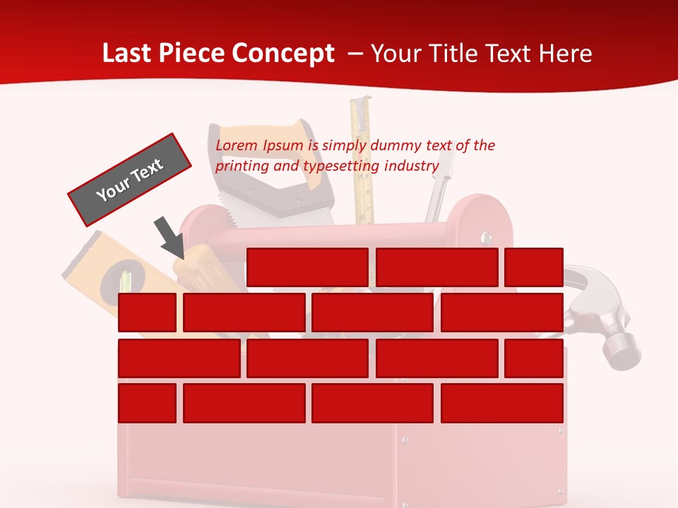 Screwdriver Toolbox Tape PowerPoint Template