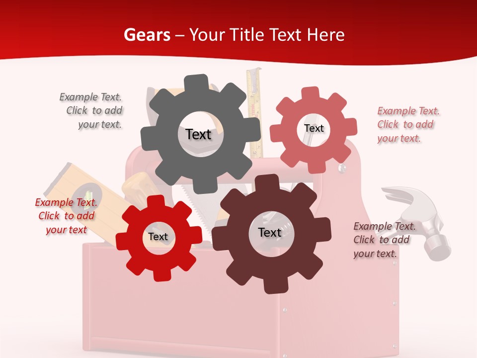 Screwdriver Toolbox Tape PowerPoint Template