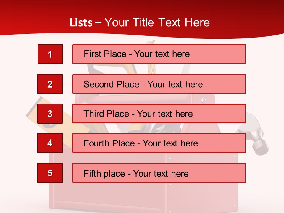 Screwdriver Toolbox Tape PowerPoint Template