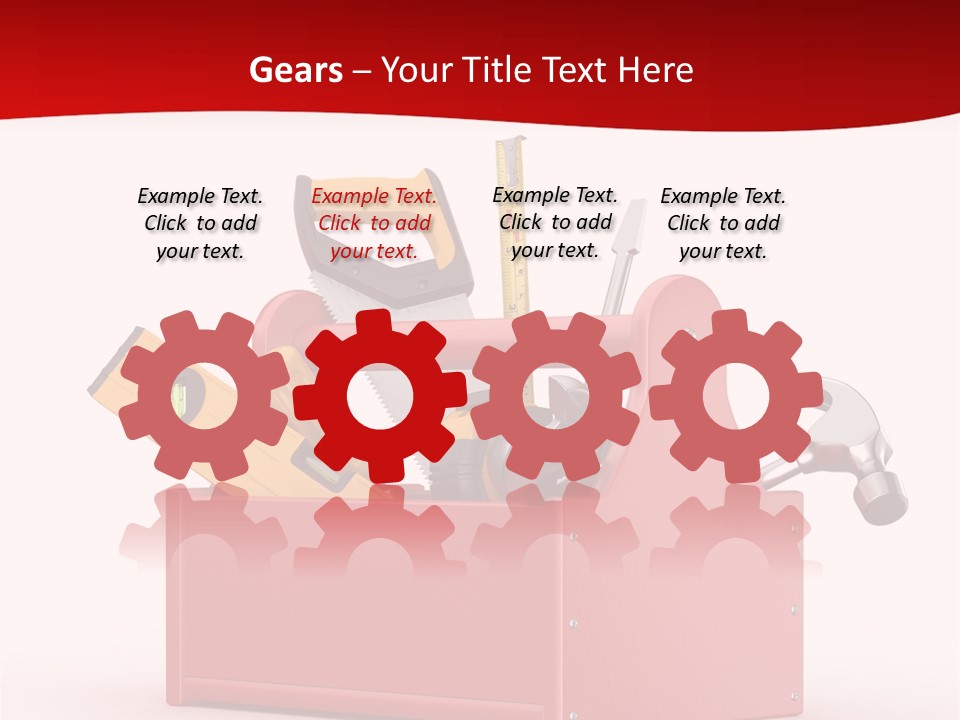 Screwdriver Toolbox Tape PowerPoint Template