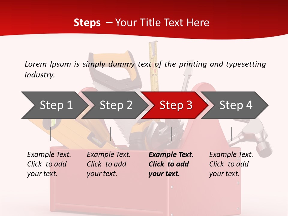 Screwdriver Toolbox Tape PowerPoint Template