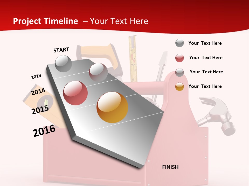 Screwdriver Toolbox Tape PowerPoint Template