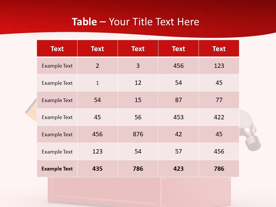 Screwdriver Toolbox Tape PowerPoint Template