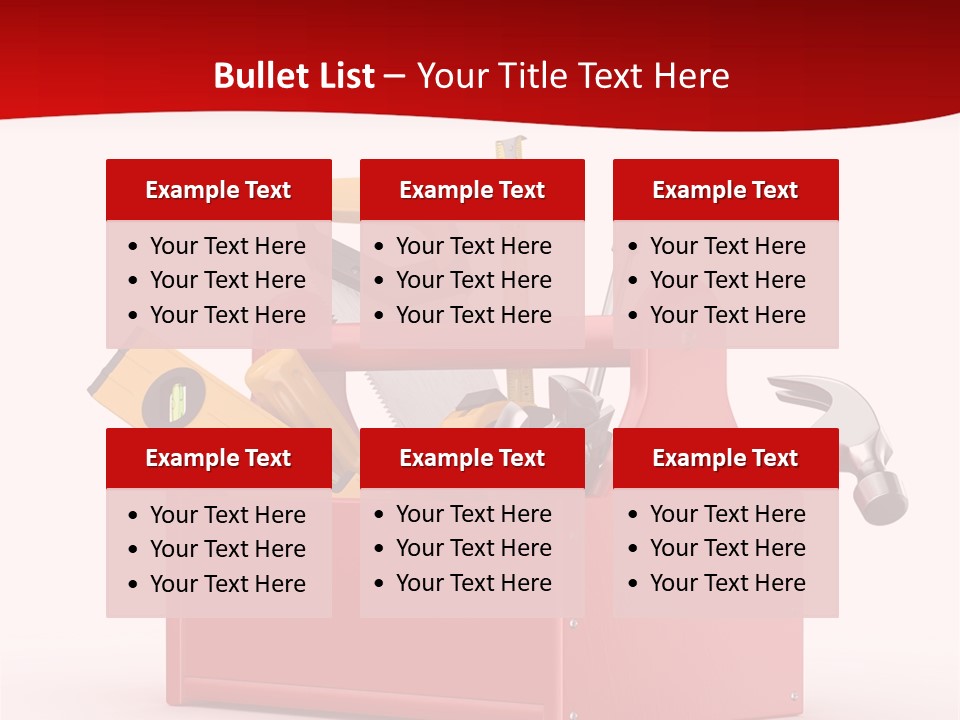 Screwdriver Toolbox Tape PowerPoint Template