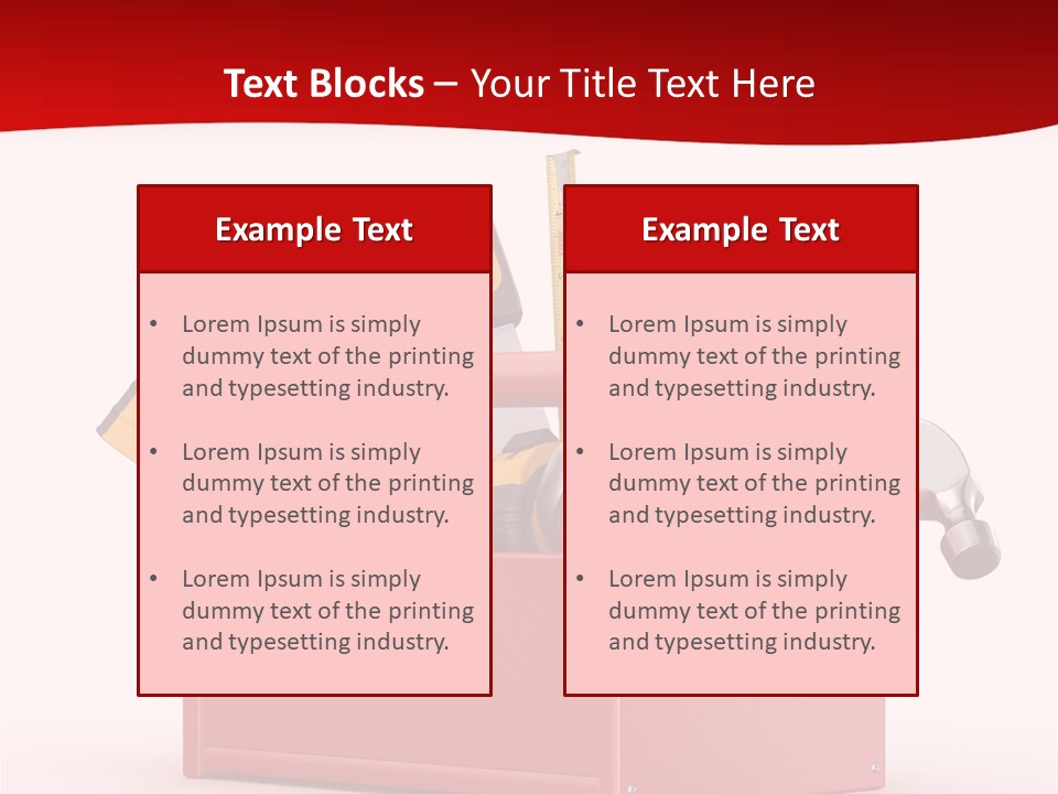 Screwdriver Toolbox Tape PowerPoint Template