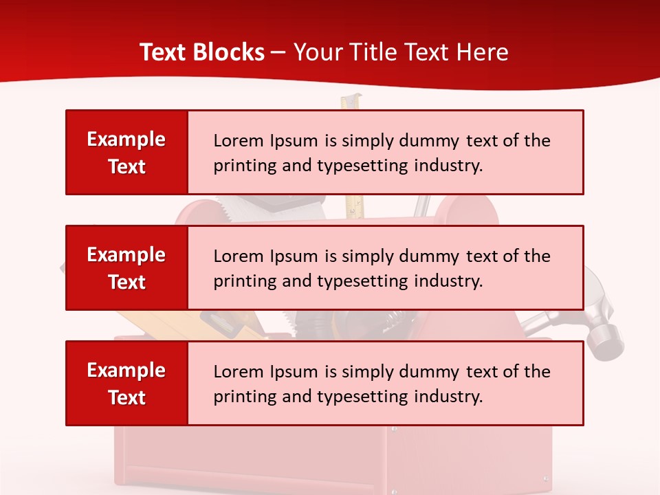 Screwdriver Toolbox Tape PowerPoint Template