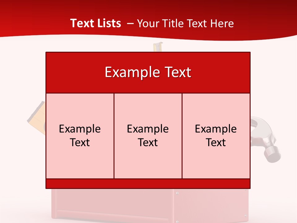 Screwdriver Toolbox Tape PowerPoint Template