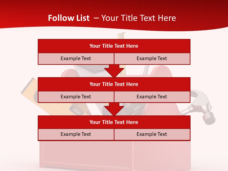 Screwdriver Toolbox Tape PowerPoint Template