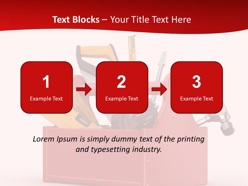 Screwdriver Toolbox Tape PowerPoint Template