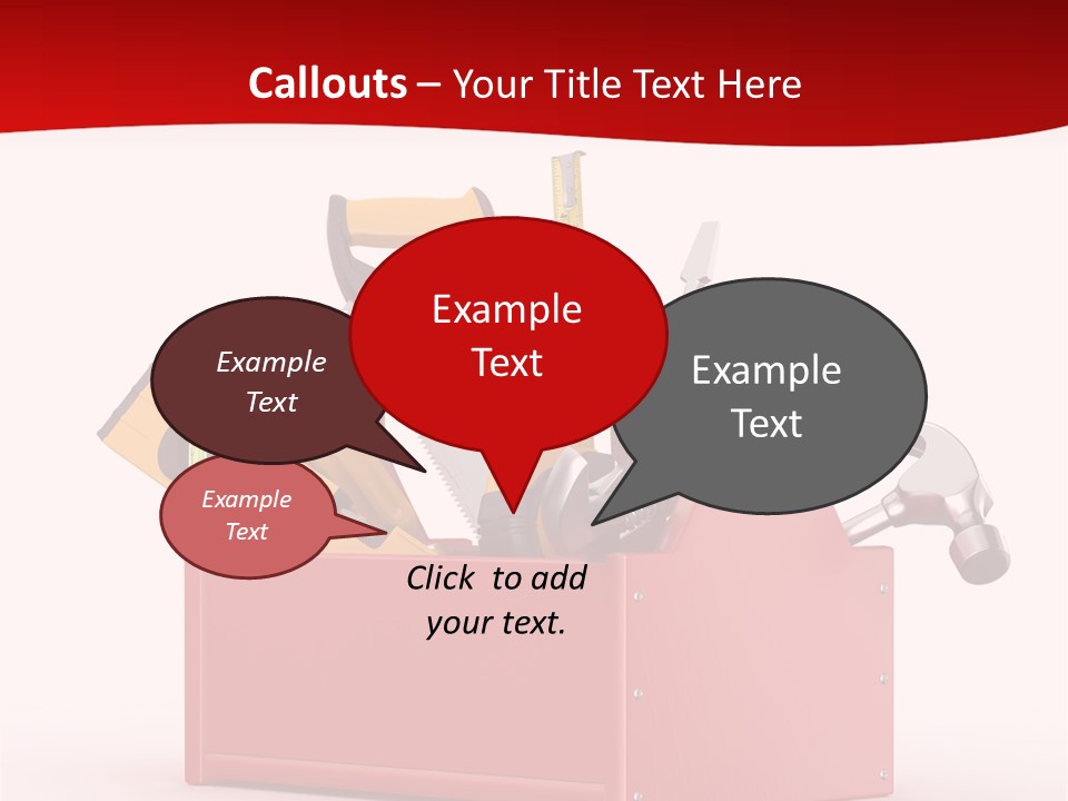 Screwdriver Toolbox Tape PowerPoint Template