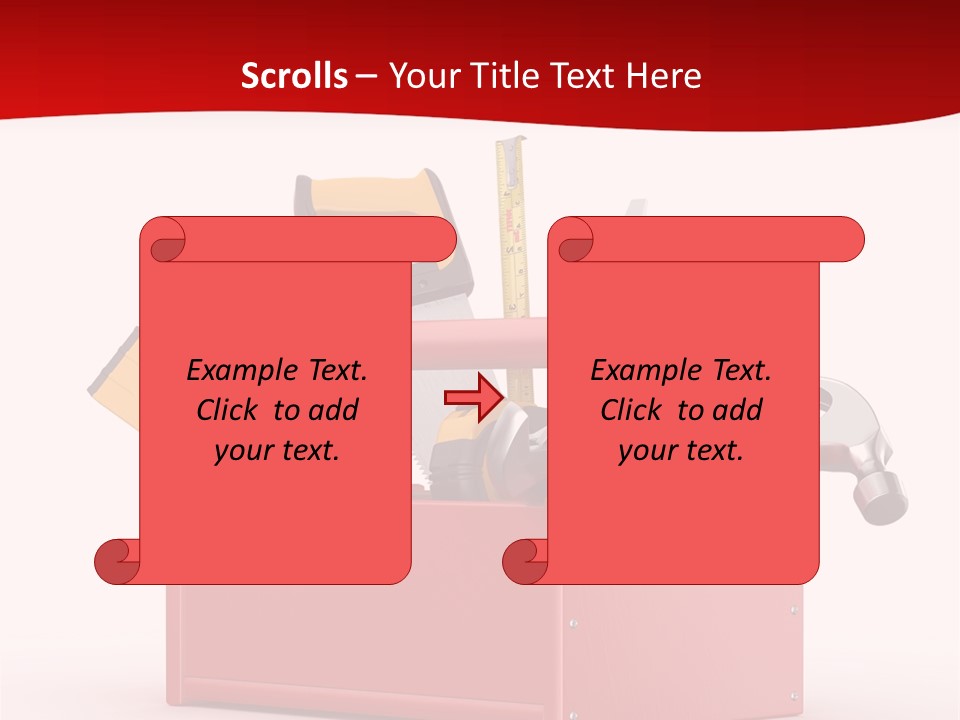 Screwdriver Toolbox Tape PowerPoint Template