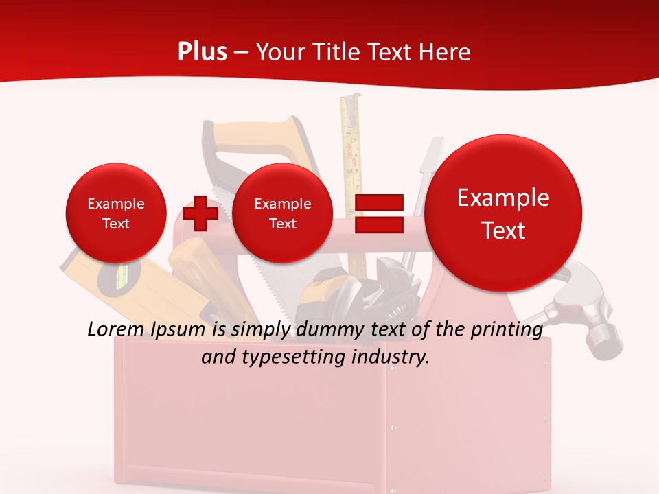 Screwdriver Toolbox Tape PowerPoint Template