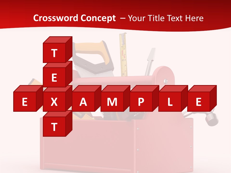 Screwdriver Toolbox Tape PowerPoint Template