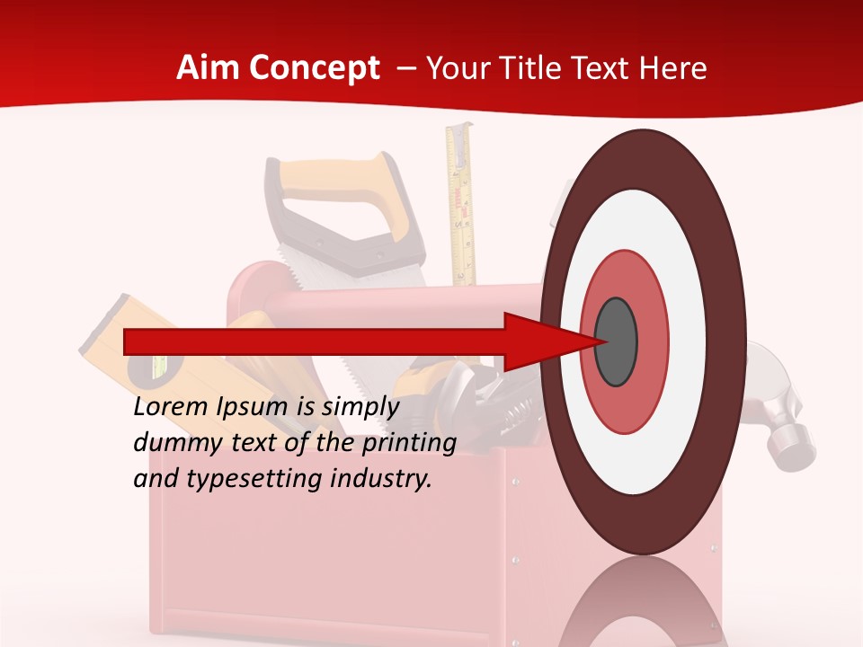 Screwdriver Toolbox Tape PowerPoint Template
