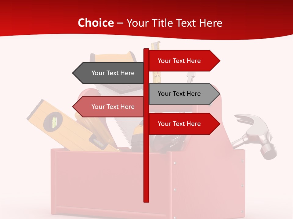 Screwdriver Toolbox Tape PowerPoint Template