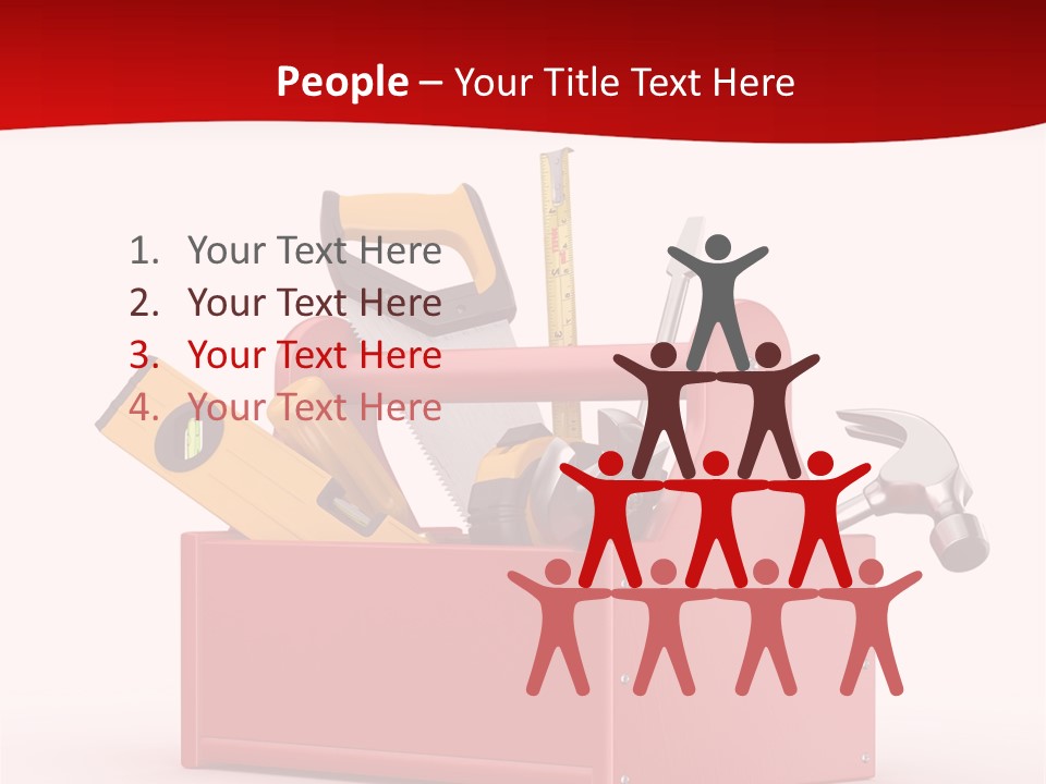 Screwdriver Toolbox Tape PowerPoint Template