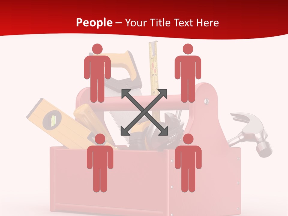 Screwdriver Toolbox Tape PowerPoint Template