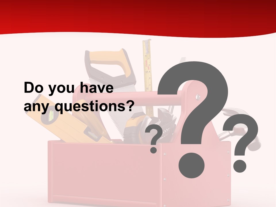 Screwdriver Toolbox Tape PowerPoint Template