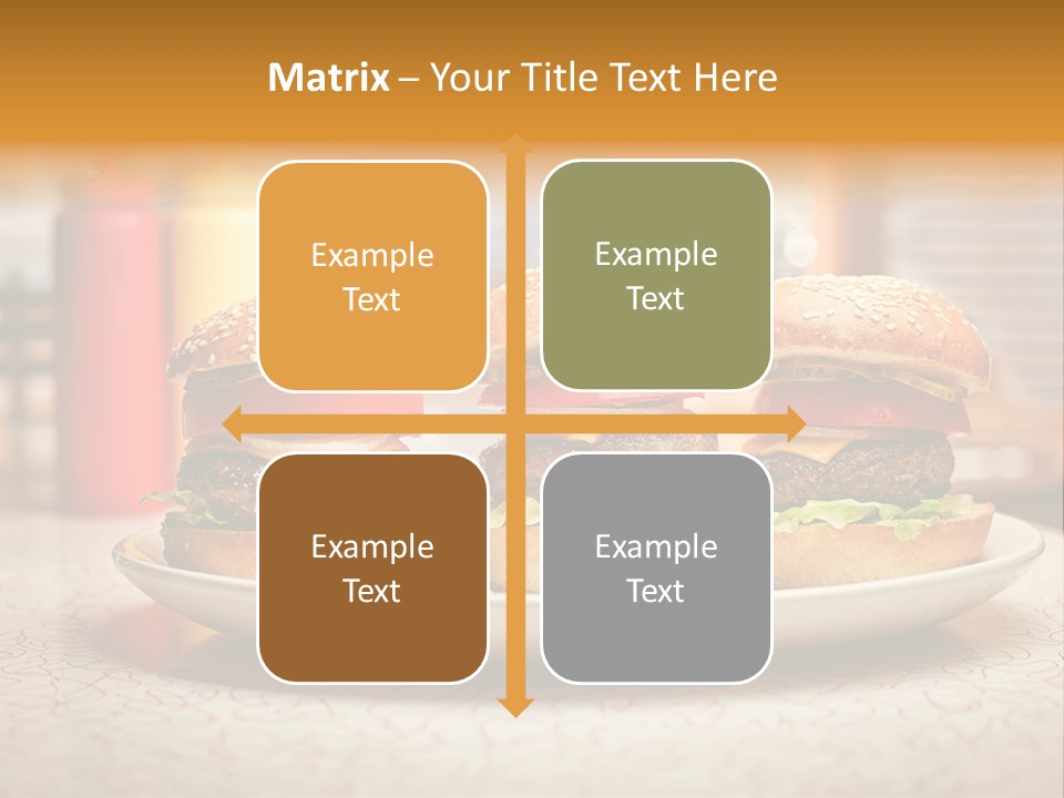 Foreground Meat Dinner PowerPoint Template