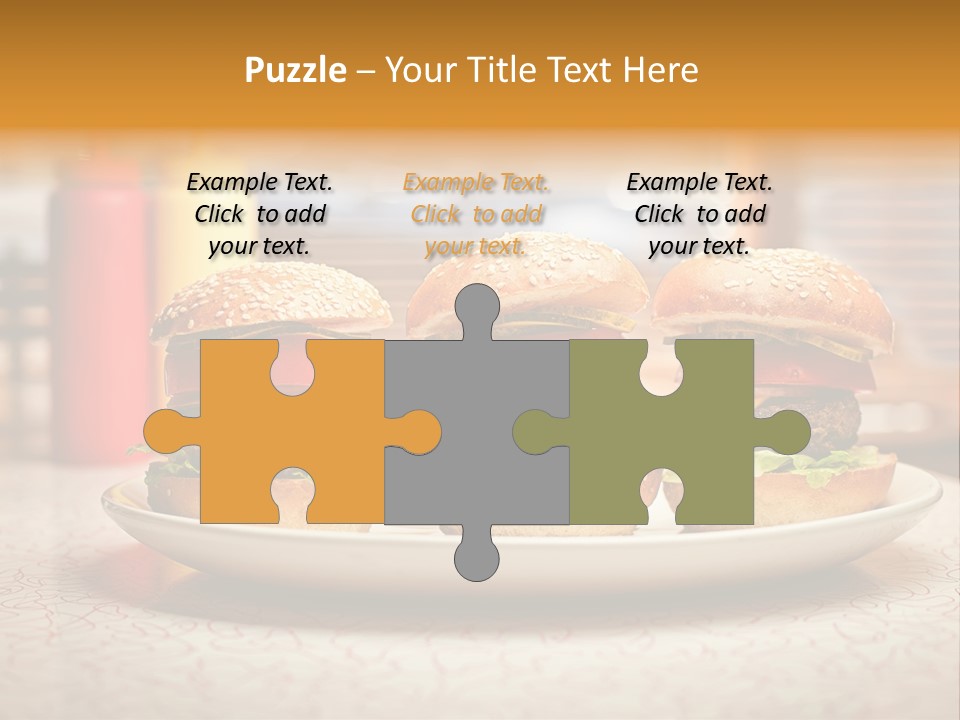 Foreground Meat Dinner PowerPoint Template