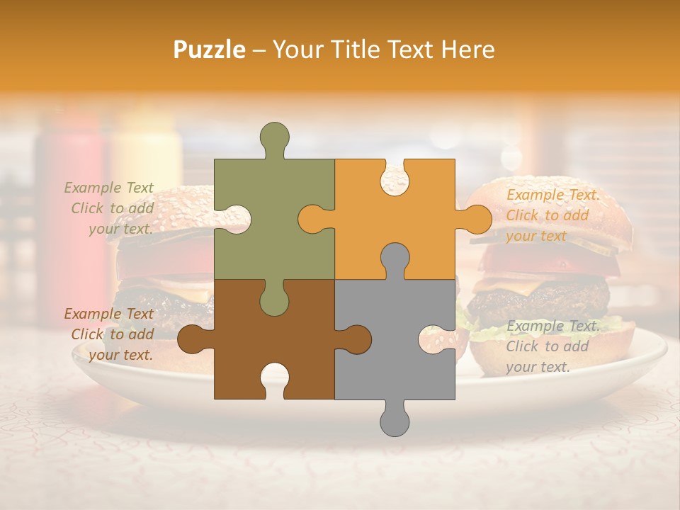 Foreground Meat Dinner PowerPoint Template