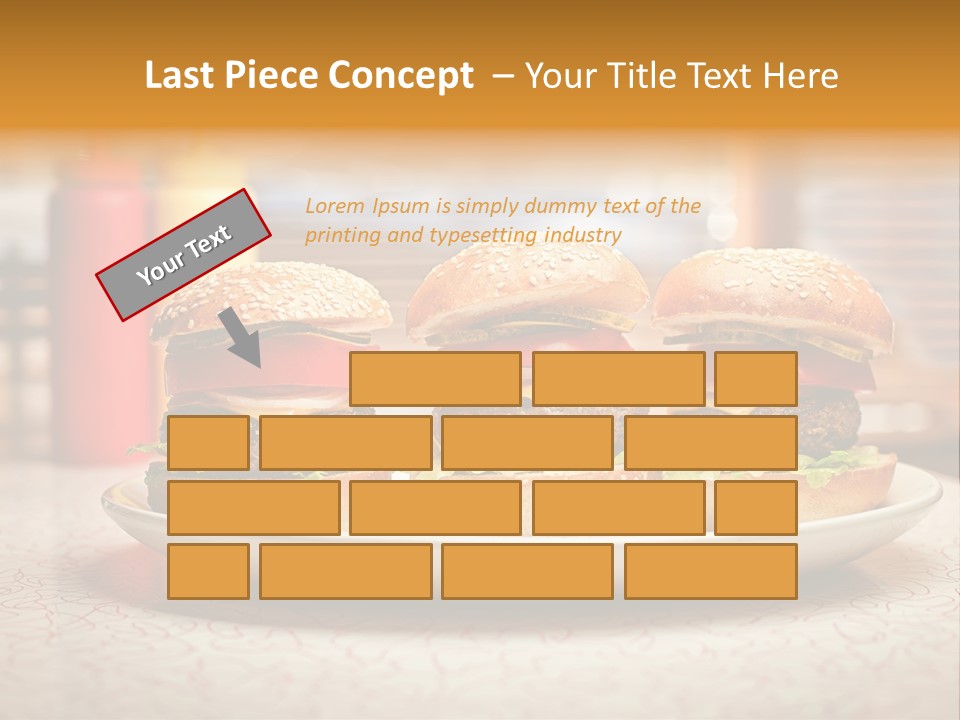 Foreground Meat Dinner PowerPoint Template