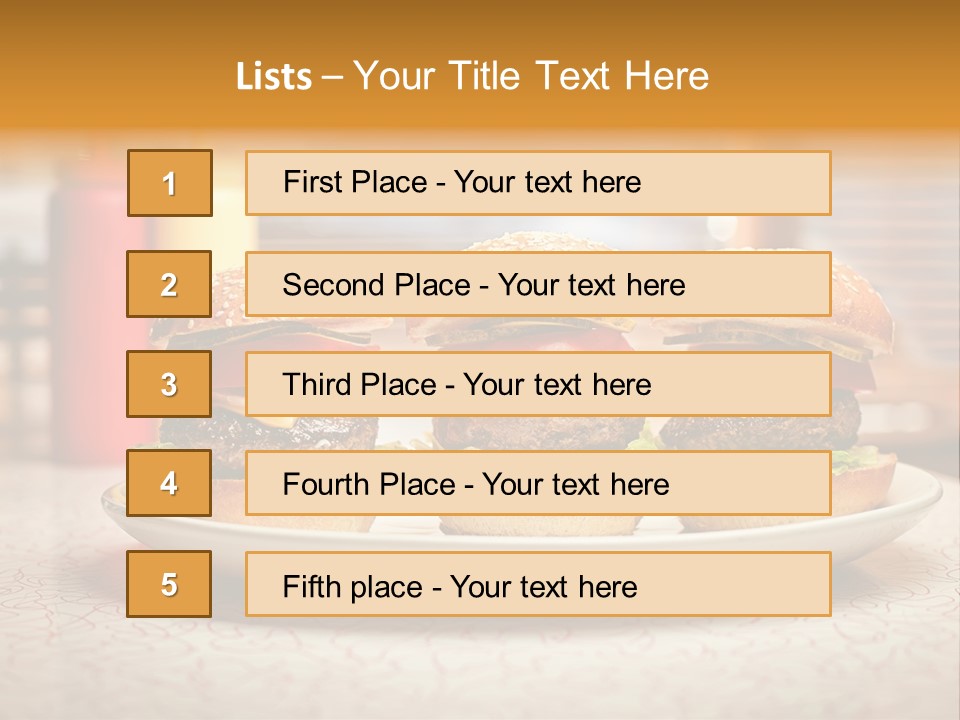 Foreground Meat Dinner PowerPoint Template