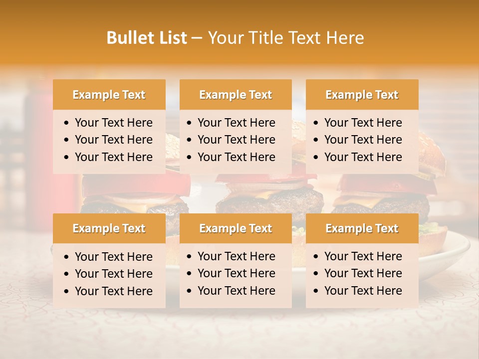 Foreground Meat Dinner PowerPoint Template