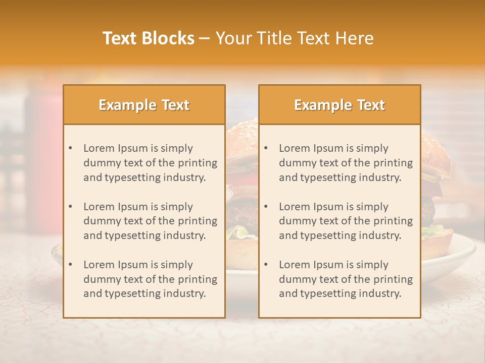Foreground Meat Dinner PowerPoint Template