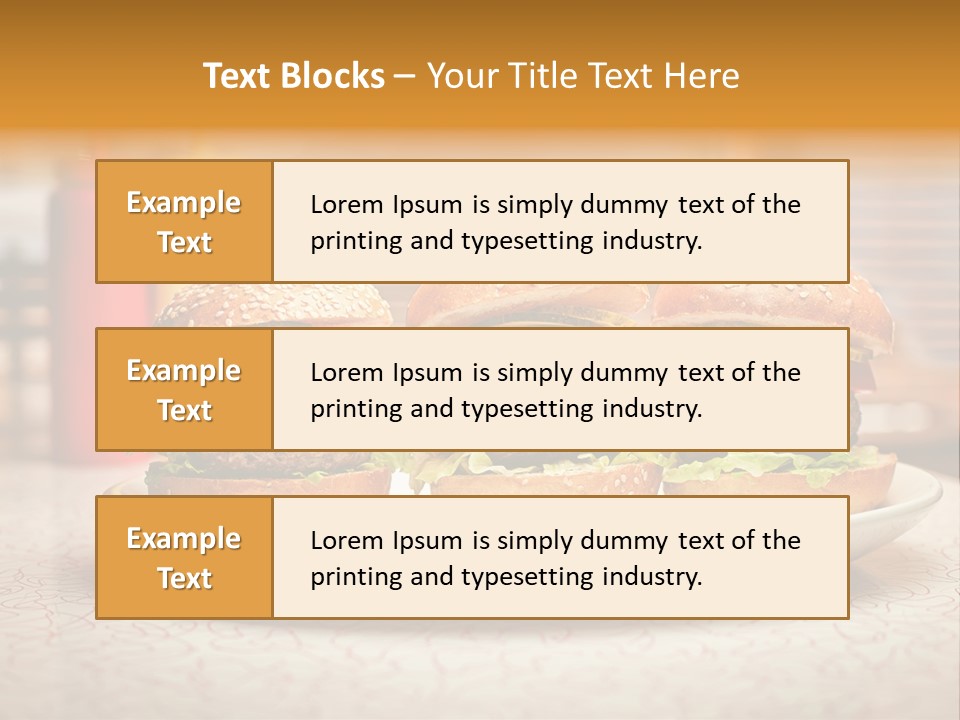 Foreground Meat Dinner PowerPoint Template