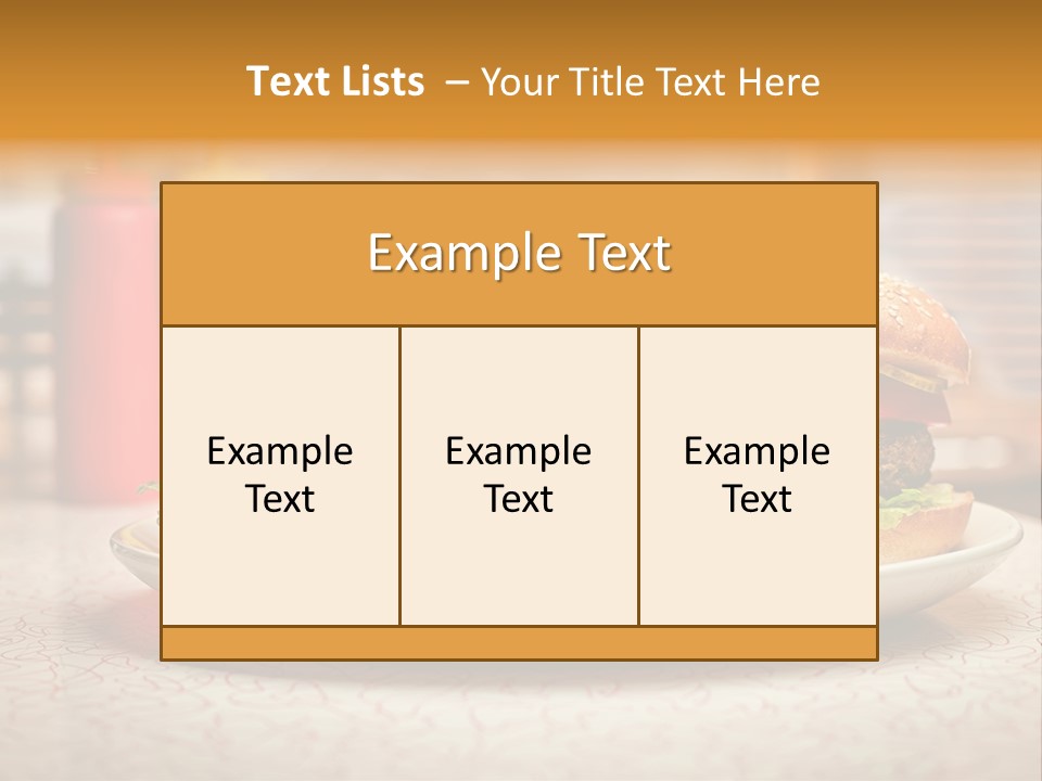 Foreground Meat Dinner PowerPoint Template